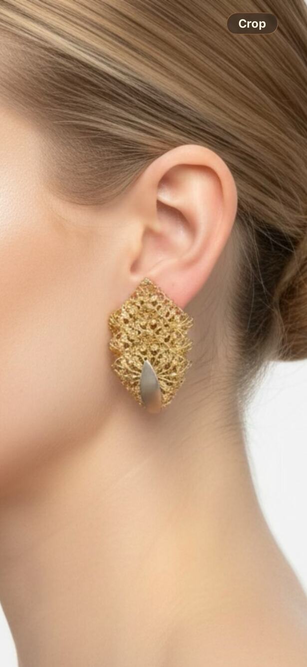 Vintage Sarah Coventry Gold Tone Filigree Clip On Earrings